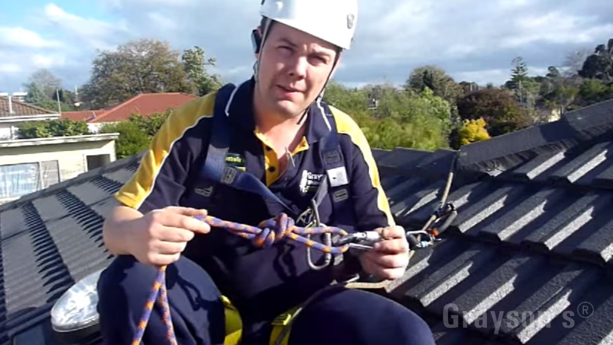 Knot Tying for Anchor Points - Grayson's Gutter Cleaning Melbourne
