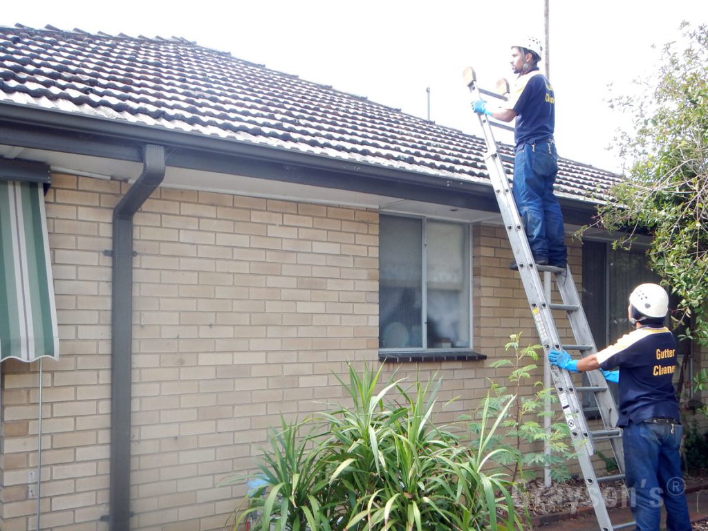 Cleaning fascia-mounted gutters