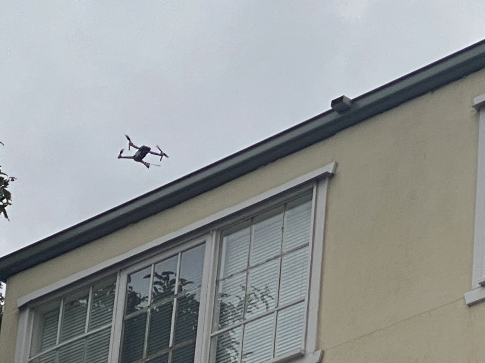 Roof inspection with a drone