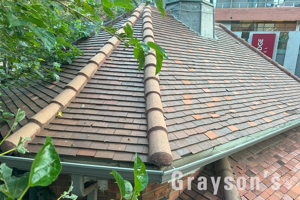 Can you climb on a terracotta shingle roof
